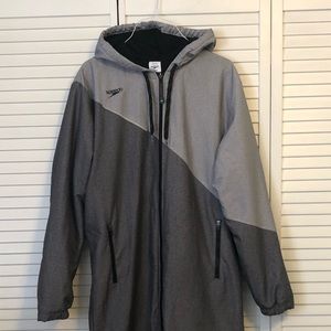 Speedo Swim Parka Adult Medium Black Grey